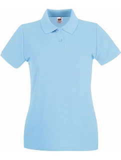 Fruit of the Loom Lady-Fit Premium Polo Dámske piké polo tričko 16.3030 sky blue
