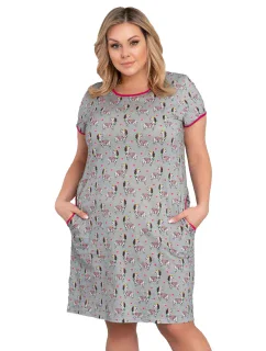 Talianska móda Zebra cr. r. farba:sivá/print