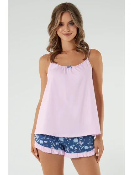 Talianska móda Tulip full length short farba:ružová/print