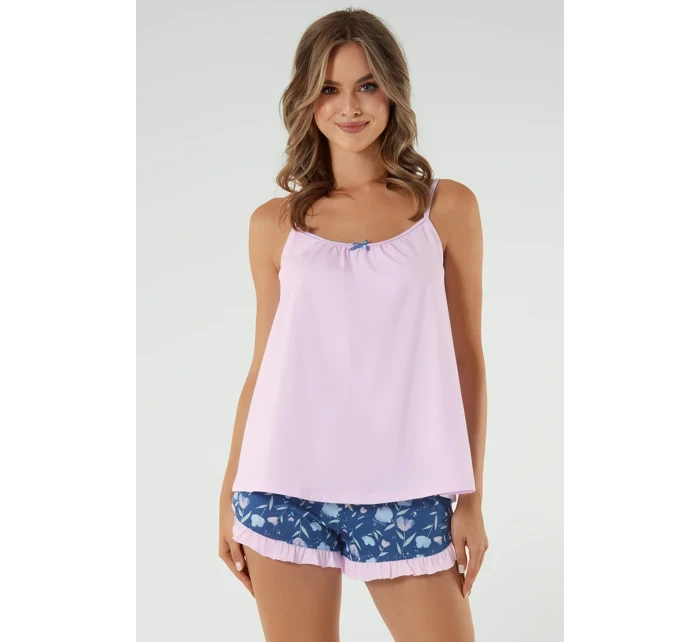 Talianska móda Tulip full length short farba:ružová/print