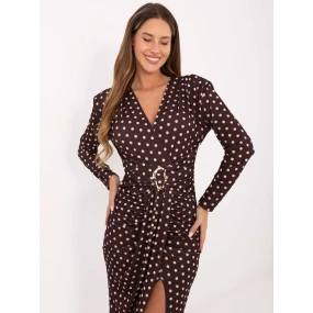 Šaty IT SK 21625 3.27 tmavohnedá Šaty IT SK 21625 3.27 tmavohnedá