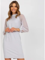 Dámské šaty NU SK model 18837905 Světle šedá - FPrice Dámské šaty NU SK model 18837905 Světle šedá - FPrice