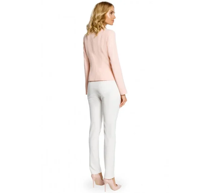 Dámské sako model 20849711 pudrově růžové - Moe