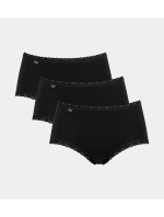 Dámske nohavičky Sloggi 24/7 Cotton Lace Midi C3P čierne