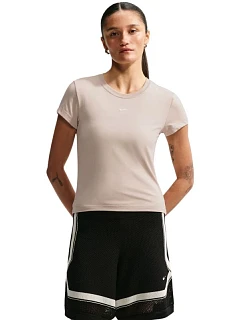 Dámske tričko Nike Sportswear Chill Knit, krémové, FV5508 236