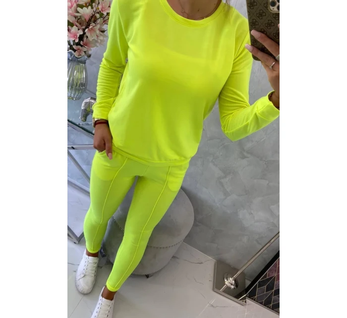 Tepláková súprava žltá neónová