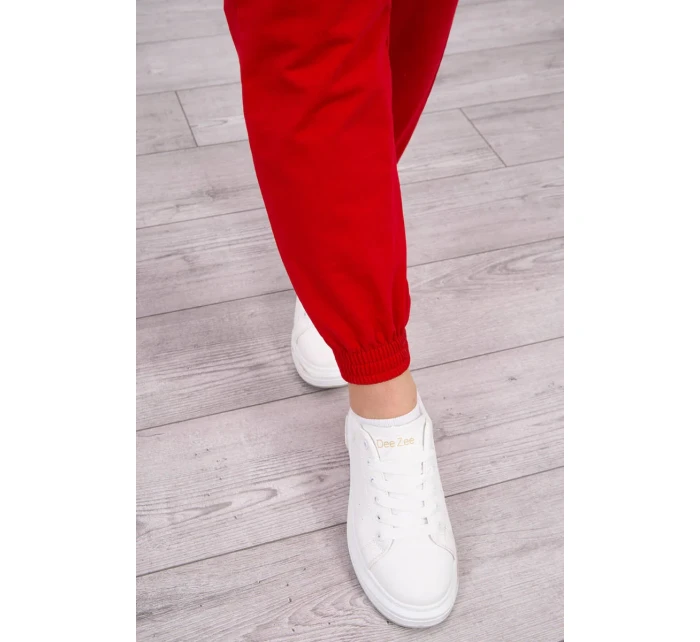 Súprava s blúzkou top červená