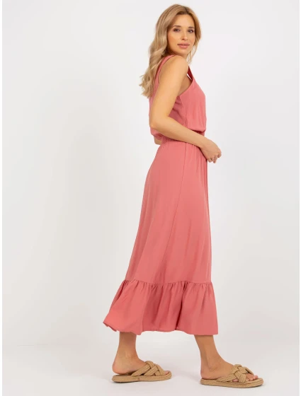 Šaty model 18372050 tmavě růžové - FPrice Šaty model 18372050 tmavě růžové - FPrice