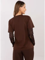 Blúzka MI BZ 4227.61 hnedá