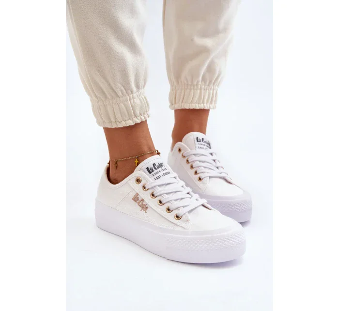 Dámské Tenisky na platformě Lee Cooper Bílé Dámské Tenisky na platformě Lee Cooper Bílé