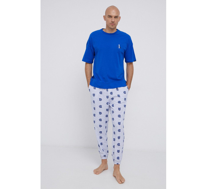 Pánske pyžamo NM1787E - WI2 - Morská - Calvin Klein