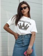 Dámske tričko PRINCY biele FashionStreet RY2650