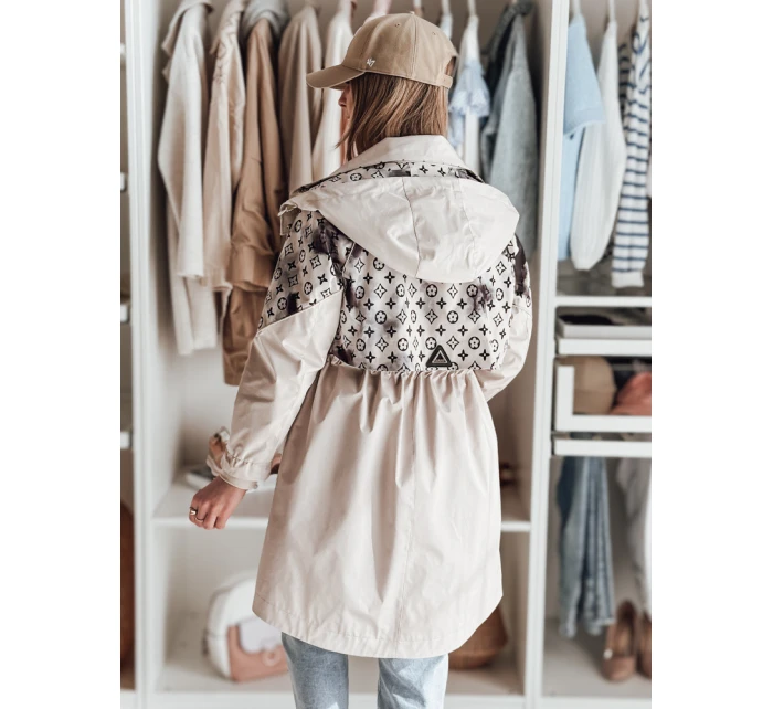 Dámská přechodná bunda parka béžová Dstreet model 21986946 - FashionStreet Dámská přechodná bunda parka béžová Dstreet model 21986946 - FashionStreet