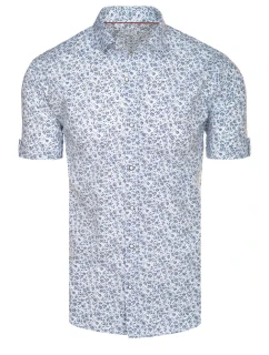 Pánské bílé tričko s krátkým rukávem Dstreet model 21989637 - FashionStreet