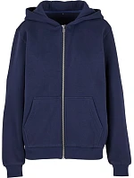 BY 290 Dámská mikina s kapucí z těžké bavlny "Fluffy" model 22469894 navy - Build your Brand