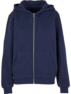 BY 290 Dámská mikina s kapucí z těžké bavlny "Fluffy" model 22469894 navy - Build your Brand
