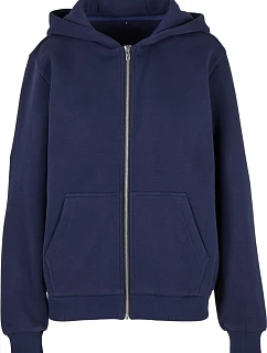 BY 290 Dámská mikina s kapucí z těžké bavlny "Fluffy" model 22469894 navy - Build your Brand
