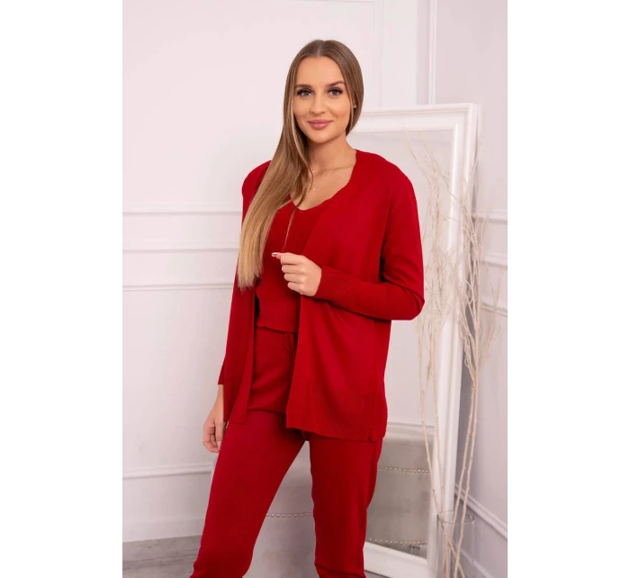 Sada svetrů model 18746420 červená - K-Fashion
