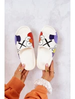 Gumové pantofle s potiskem Bílý model 21575280 - Boto