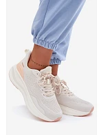 Dámské sportovní boty na platformě béžové Gelirae