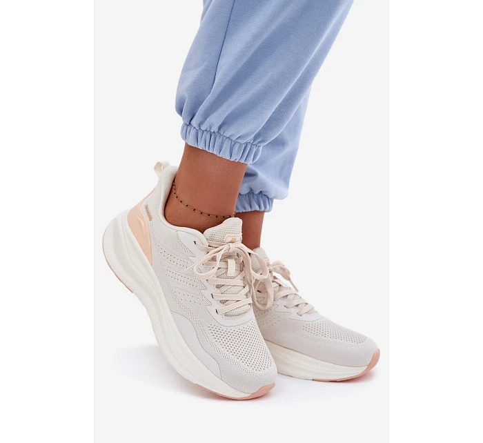Dámské sportovní boty na platformě béžové Gelirae