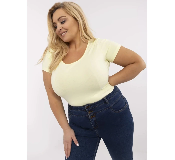 T shirt RV TS model 21072687 jasny żółty - FPrice