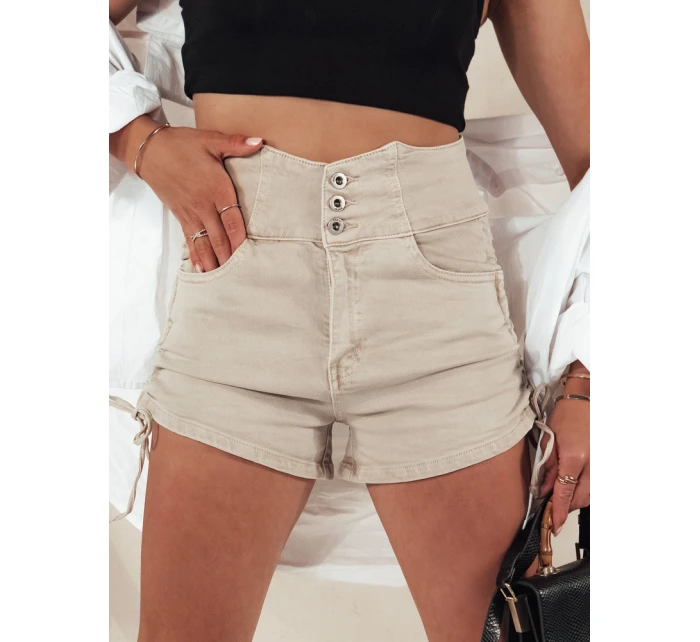 Dámské šortky STYLE SHORTS beige Dstreet model 21977940 - FashionStreet