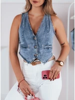 Dámská džínová krátká vesta Dstreet model 21983620 - FashionStreet