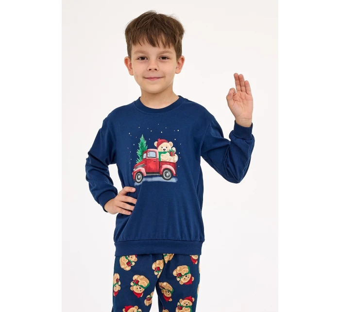 Cornette Kids Boy 593/172 Teddy 2 l/r Vianočné pyžamo 86-128