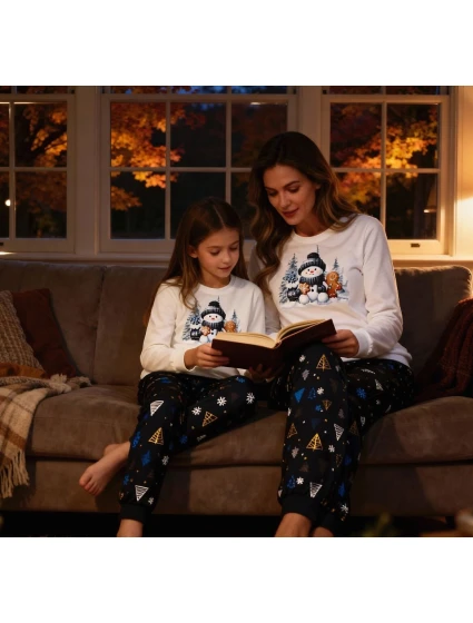 Dětské dívčí pyžamo Day Christmas 86128 model 21413669 - Cornette Dětské dívčí pyžamo Day Christmas 86128 model 21413669 - Cornette