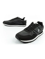 U.S. Polo model 22115609 sportovní boty tenisky pánské módní pohodlné černé