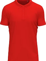 Stedman Stretch Polo – Pánske elastické polo tričko z hrubej bavlny 05.9640, šarlátovo červené