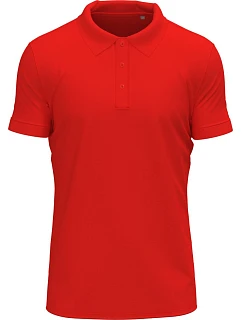 Stedman Stretch Polo – Pánske elastické polo tričko z hrubej bavlny 05.9640, šarlátovo červené