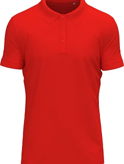 Stretch Polo Pánské elastické piqué polo z těžké bavlny model 22478300 scarlet red - Stedman