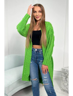 Svetlozelený kockovaný sveter