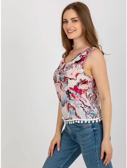 Blúzka AT BZ 2202B.70 biele a ružové