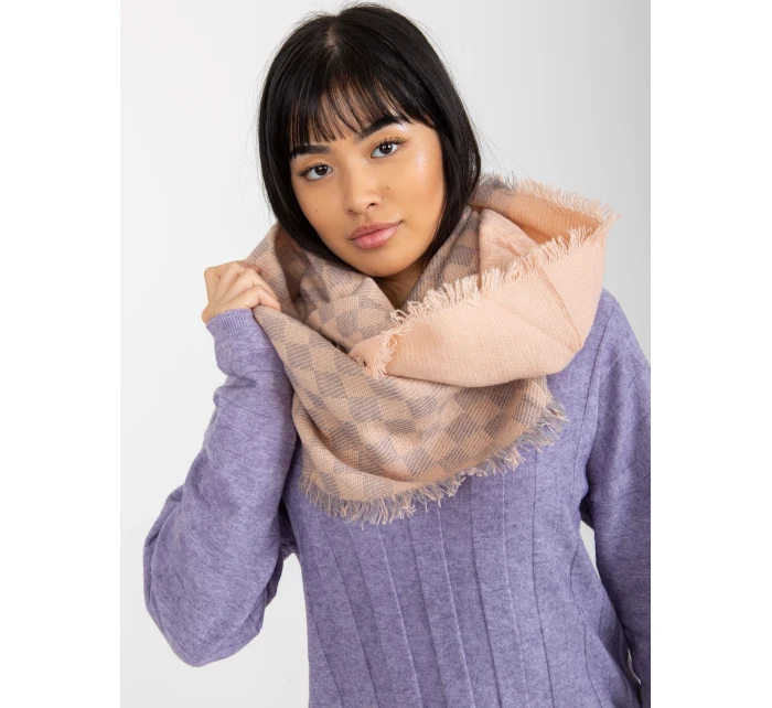 Tunelový šál AT KM 9501.10 svetlo ružová