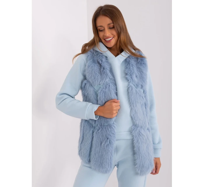 Kamizelka AT KZ model 18987461 jasny niebieski - FPrice Kamizelka AT KZ model 18987461 jasny niebieski - FPrice