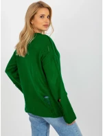 BA SW 8043 jumper.08X tmavo zelená BA SW 8043 jumper.08X tmavo zelená