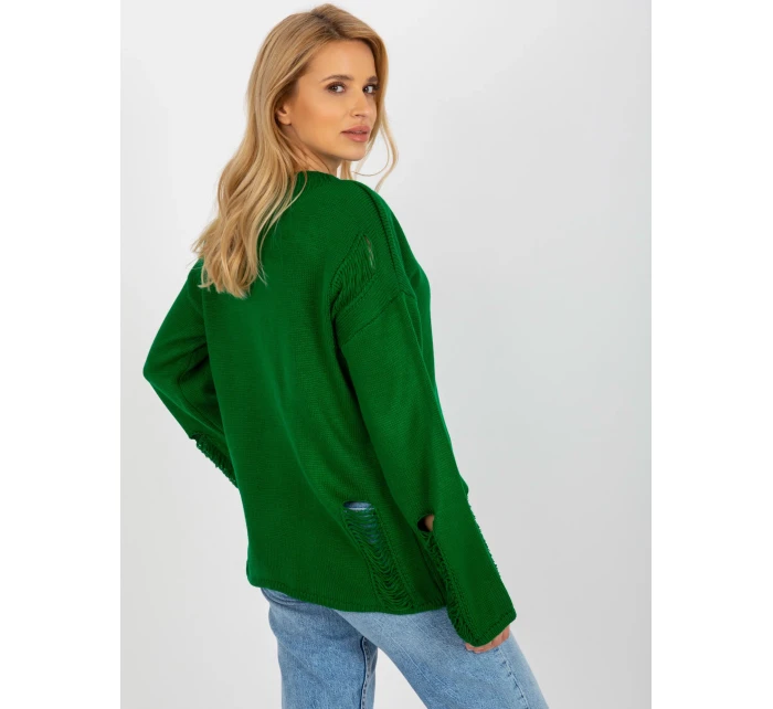 BA SW 8043 jumper.08X tmavo zelená BA SW 8043 jumper.08X tmavo zelená