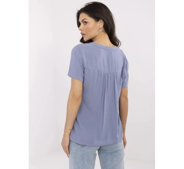 Blúzka D73761M11173A sivomodrá Blúzka D73761M11173A sivomodrá