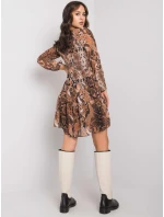 Šaty WN SK hnědá model 16327859 - FPrice Šaty WN SK hnědá model 16327859 - FPrice