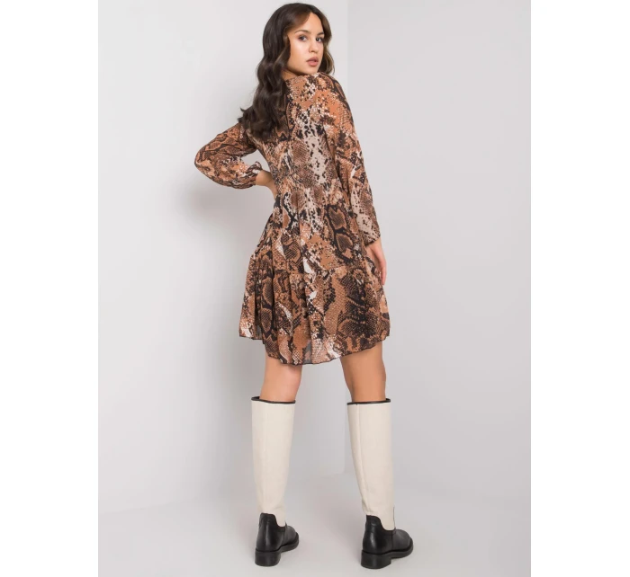 Šaty WN SK hnědá model 16327859 - FPrice Šaty WN SK hnědá model 16327859 - FPrice