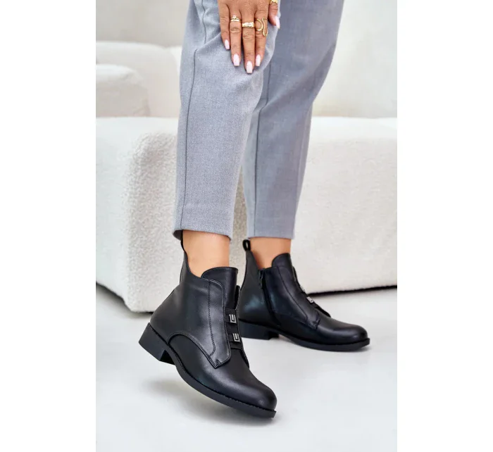 Dámske členkové topánky HY42-716 model 202118 Black - S.Barski