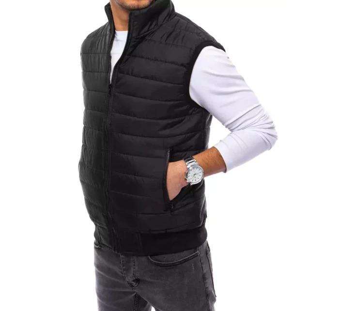 Pánská prošívaná vesta černá Dstreet model 21965574 - FashionStreet