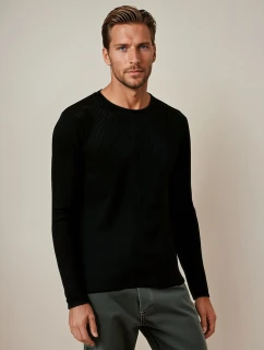 Pánský svetr černý model 21982686 - Dstreet