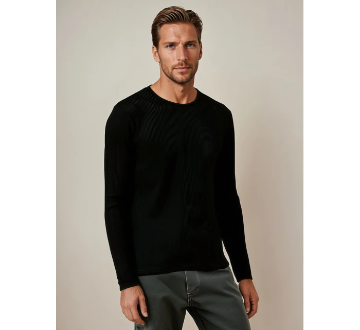Pánsky čierny sveter WX2308 Pánsky čierny sveter WX2308