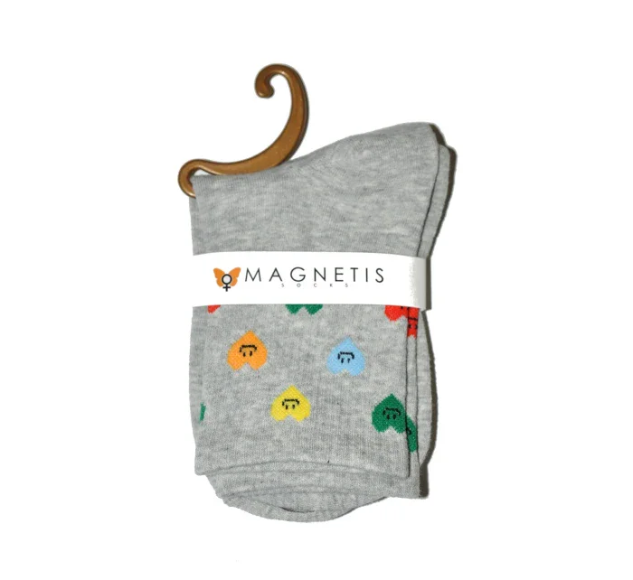 Dámske ponožky Magnetis 75 Colorful Hearts 21/22