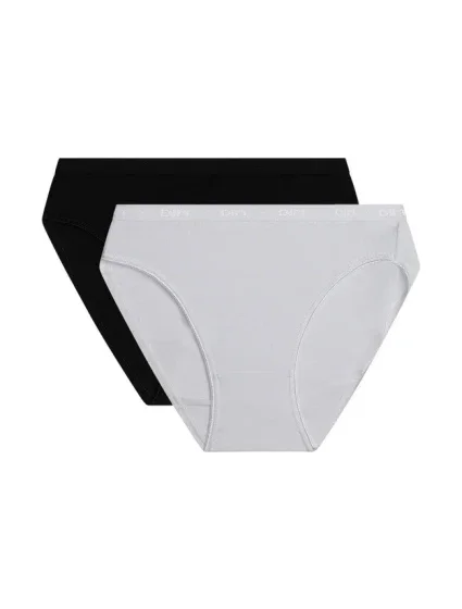 Dámske bavlnené nohavičky 2 ks DIM COTTON BIO MINISLIP 2x - DIM - čierna