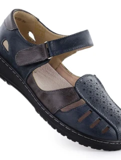 Dámská pohodlná prolamovaná obuv na suchý zip model 21953865 - Unisoft